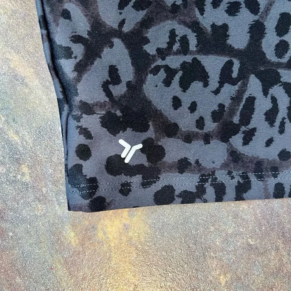 Old Navy Active Animal Print Leopard Cropped Powersoft Sports Bra XL